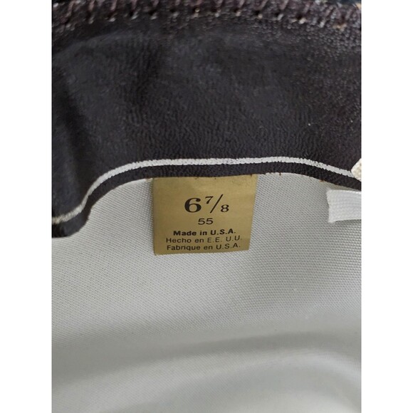 Henry The Hatter Detroit Mens Size 6 7/8 Brown Genuine Fur Felt Derby Fedora Hat - Picture 5 of 16